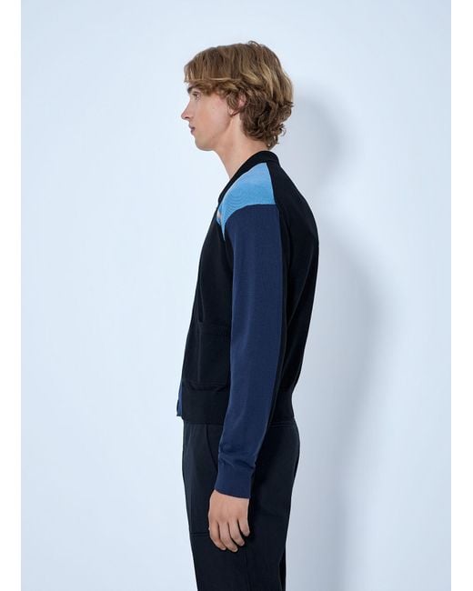 Kiko Kostadinov Blue Munno Knit Cardigan for men