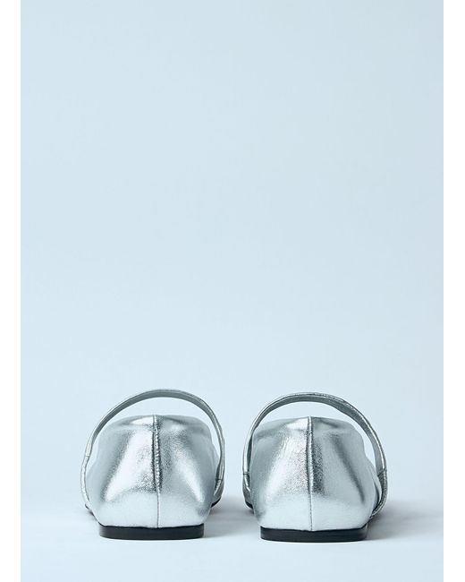 Marni Blue Leather Mary Jane Shoes