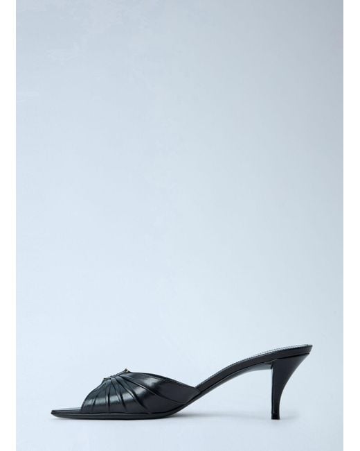 Saint Laurent Black Babylone Heeled Sandals