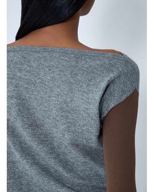 Kiko Kostadinov Blue Heiss Knit Bodysuit