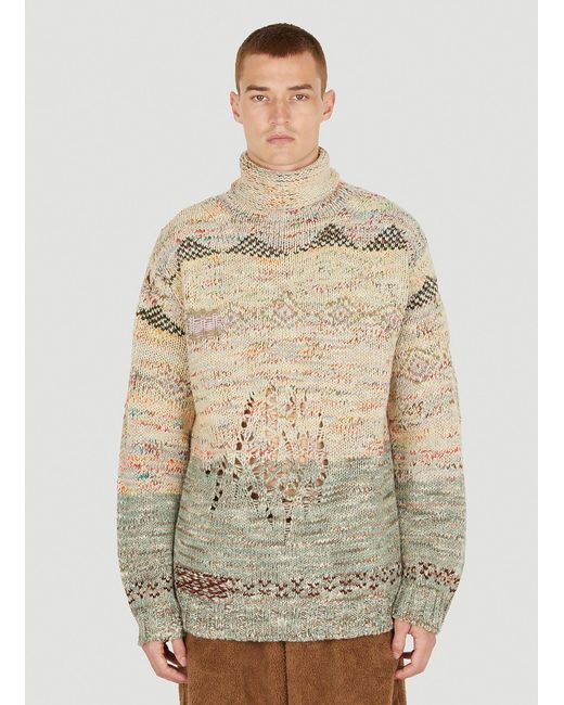 Acne Studios Deconstructed Sweater in Natural for Men | Lyst