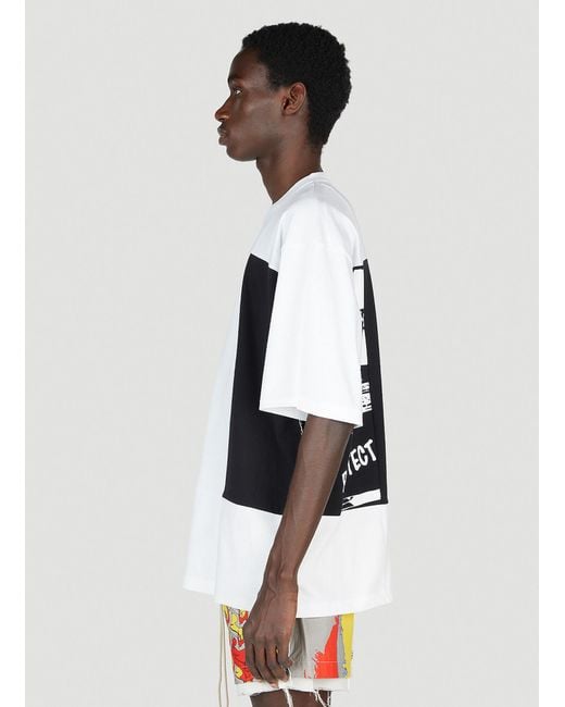 Children of the discordance White Patchwork T-Shirt for men