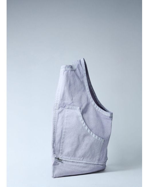 Issey Miyake Blue Sculptural Shoulder Bag