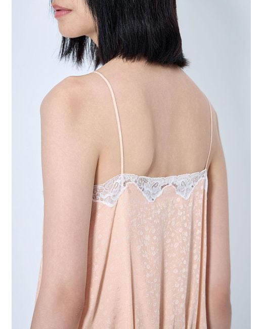 Chloé Multicolor Lace Trim Camisole Top