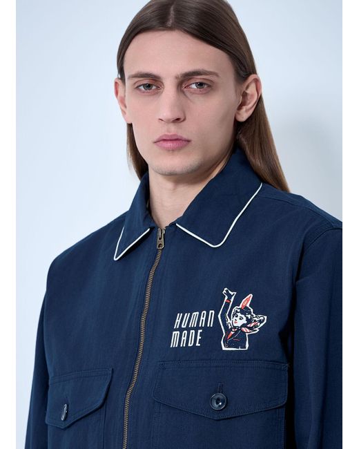 Human Made Blue Drizzler Jacket for men