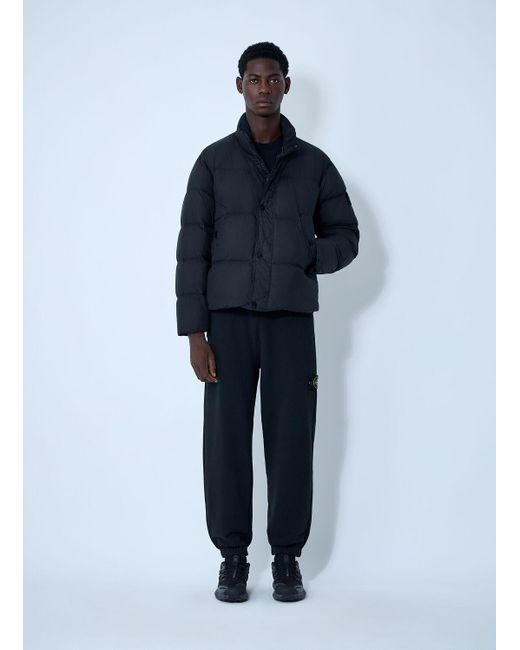 Stone Island Blue Crinkles Reps Ny Bomber Jacket for men