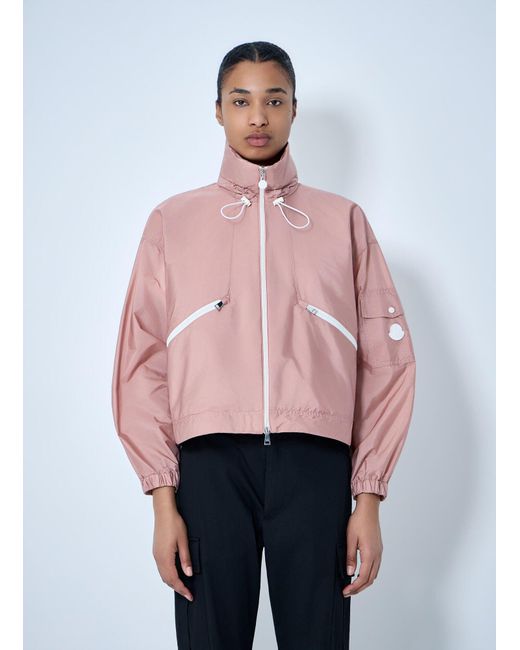 Moncler Pink Marmacy Hooded Rain Jacket