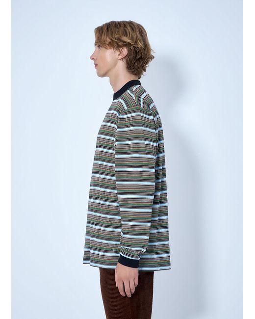 Marni Gray Striped Long Sleeve T-Shirt for men