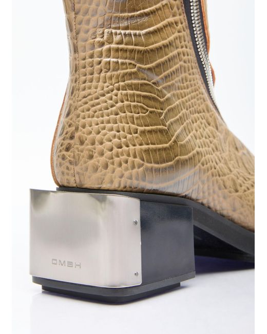 GmbH White Ergonomic Riding Ankle Boot for men