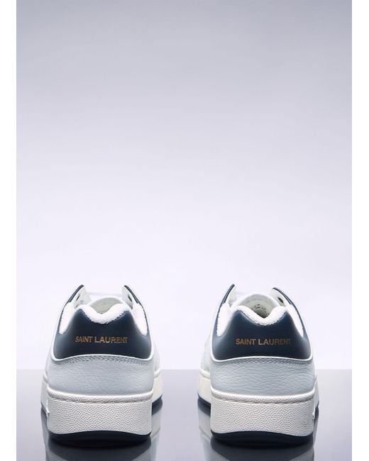 Saint Laurent White Sl 61 Low Top Sneakers for men