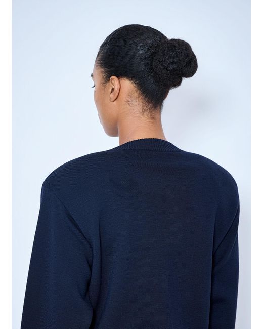 Rohe Blue Statement Shoulder Crewneck