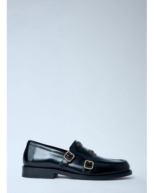 Marni White Double Monk Strap Loafers