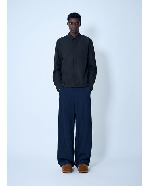 Dries Van Noten Blue Drawstring Pants for men
