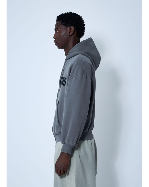 【BALENCIAGA】Human Being Shifted ジップアップ Hoodie Balenciaga Women's' Zip-Up Human Being Hooded Sweatshirt in