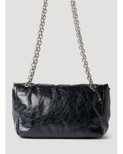 Balenciaga Black Monaco Medium Chain Shoulder Bag