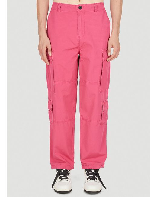 Stussy Cotton Surplus Cargo Pants in Pink for Men | Lyst