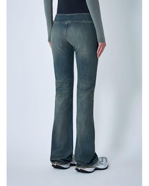 Balenciaga Blue Buckle Bootcut Pants