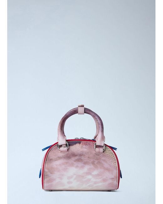 DIESEL Pink 1dr Dome Small Bowling Handbag