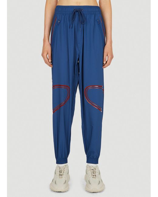 adidas By Stella McCartney Contrast Piping Track Pants in Blue | Lyst