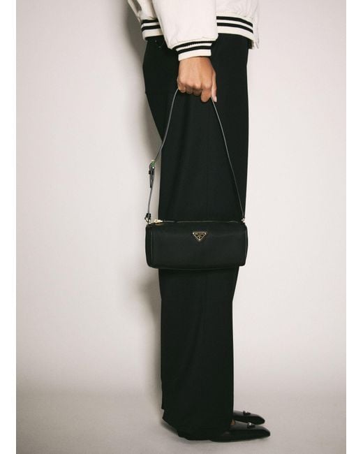 Prada White Re-nylon Shoulder Pouch