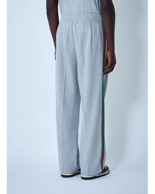 Gucci Blue Logo Motif Track Pants for men