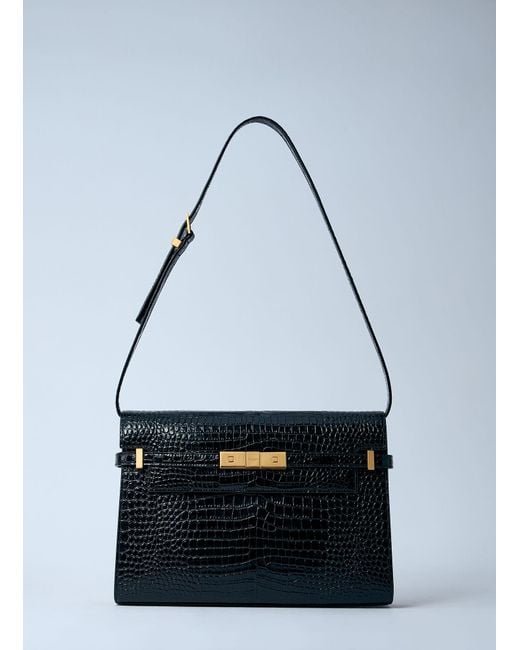 Saint Laurent Black Manhattan Shoulder Bag