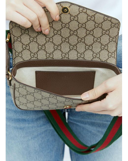 Gucci White Ophidia Mini Shoulder Bag