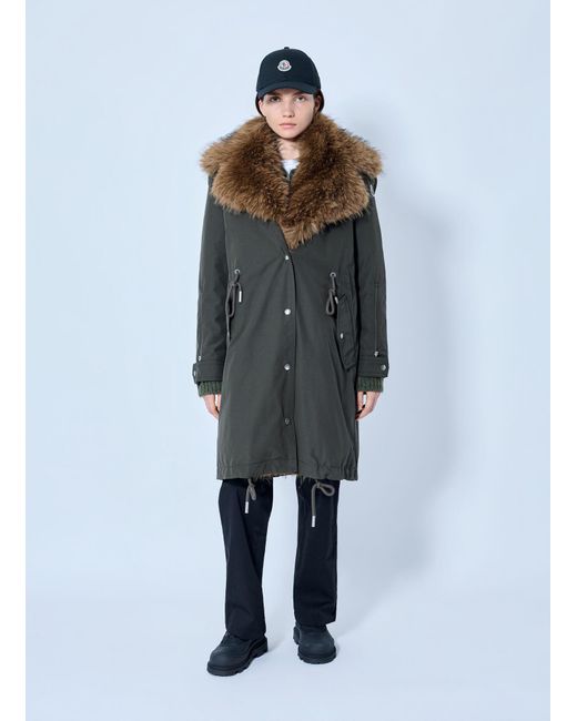 Moncler Blue Halicte Long Parka
