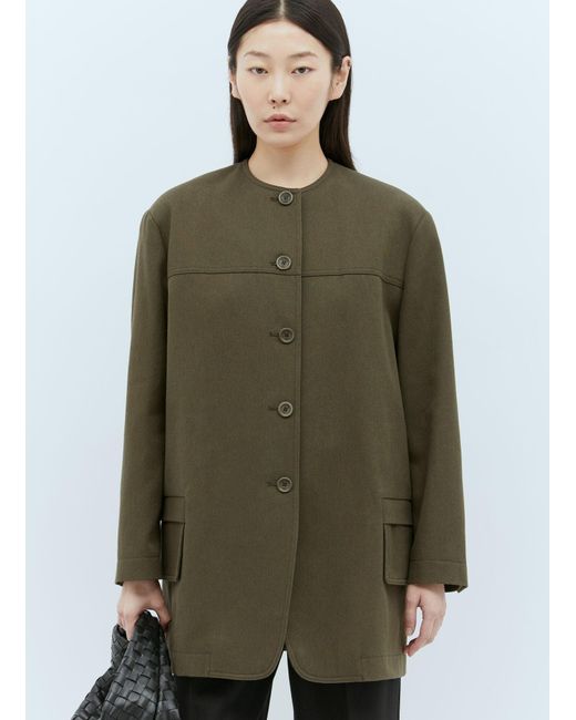 Max Mara Green Woven Jacket