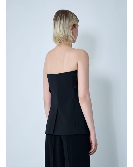 Max Mara Blue Wool Waistcoat