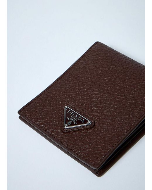 Prada Blue Bi-Fold Wallet for men