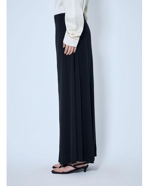 Totême Blue Flared Jersey Skirt