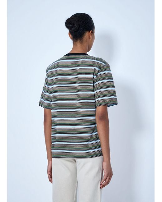 Marni Blue Striped Crewneck T-Shirt
