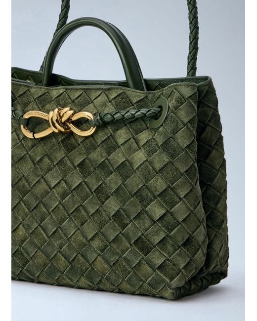 Bottega Veneta Blue Small Andiamo Handbag