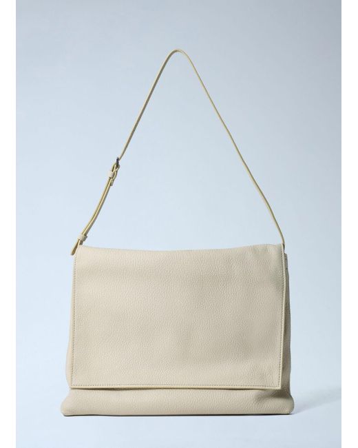 The Row Blue Leather Nan Shoulder Bag