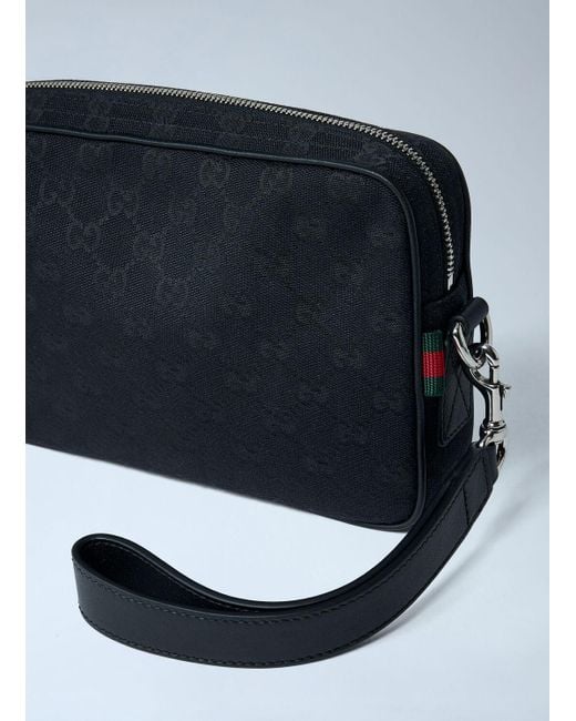 Gucci Blue Small Gg Canvas Pouch for men
