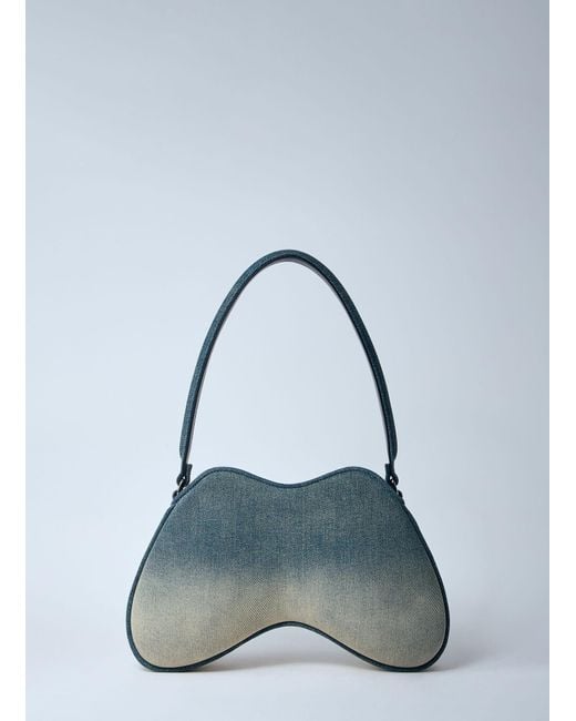 DIESEL Blue Play Double-D Shoulder Bag