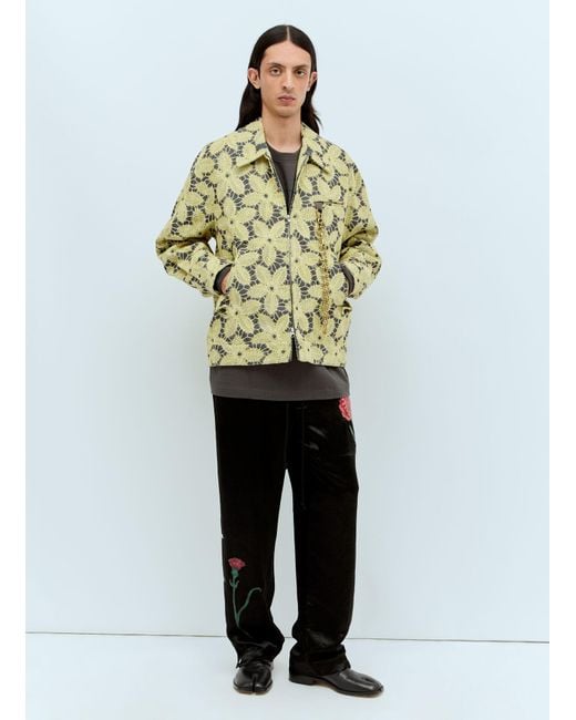 Song For The Mute Green Coach Jacket for men