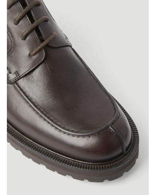 Dries Van Noten Brown Leather Lace-up Shoes for men