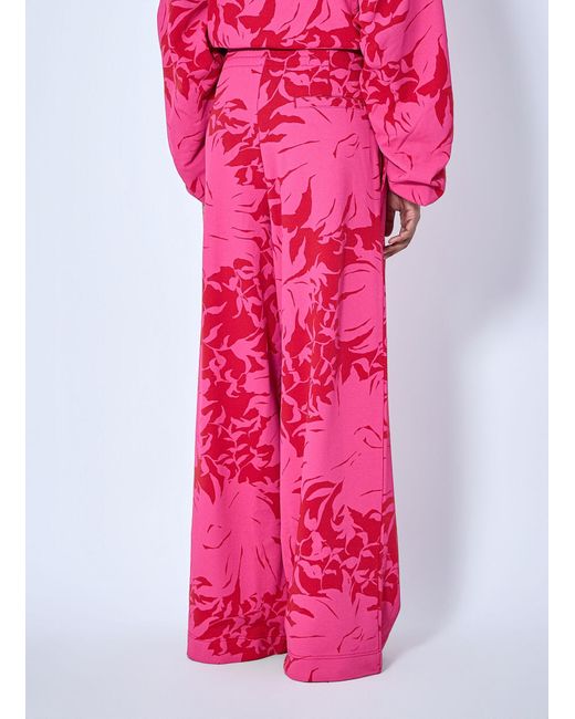 Dries Van Noten Pink Hadium Cotton Jersey Sweatpants