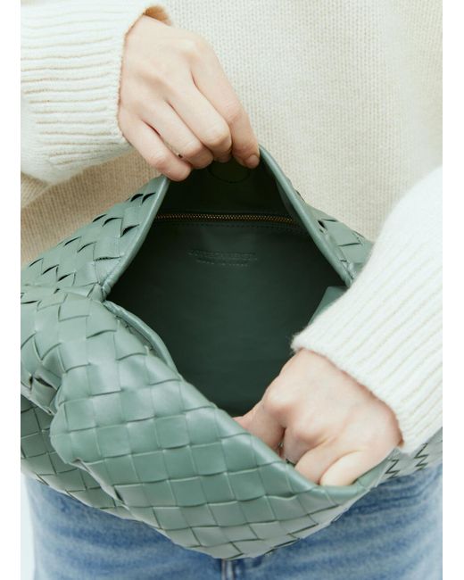 Bottega Veneta Green Small Hop Shoulder Bag