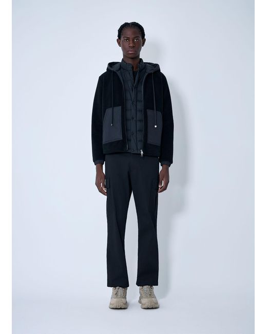 Moncler Blue Teddy Zip-up Cardigan for men