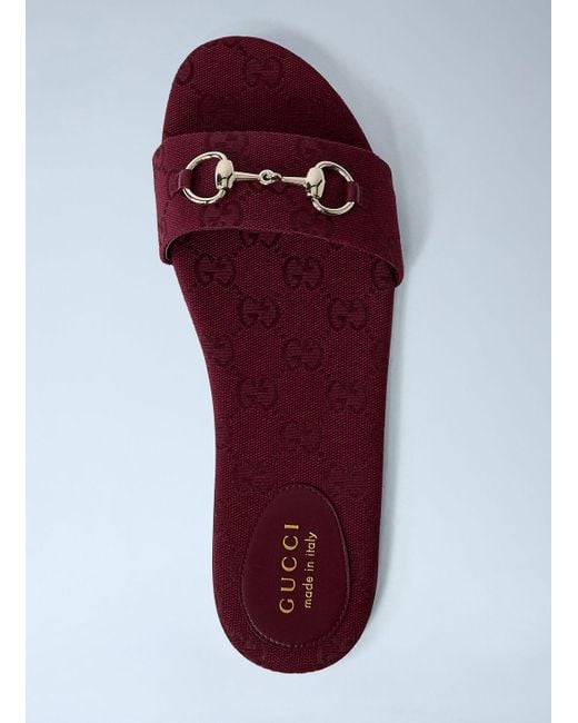 Gucci Brown Horsebit Slides