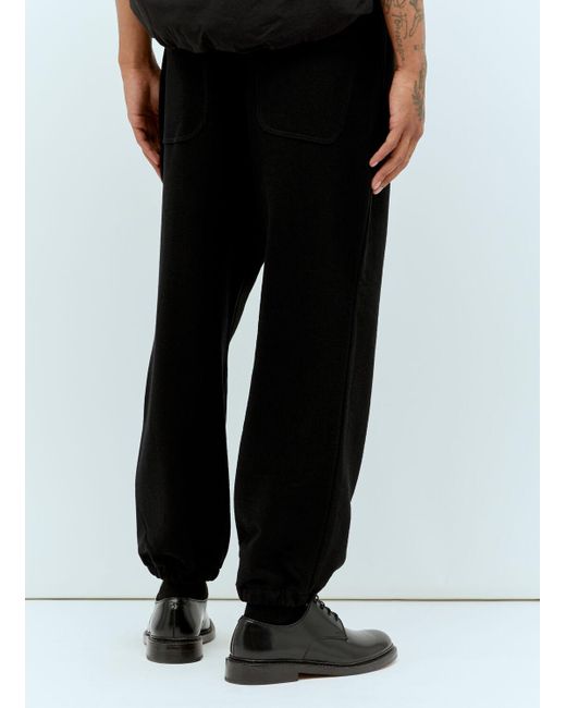 Comme des Garçons Black Logo Print Track Pants for men