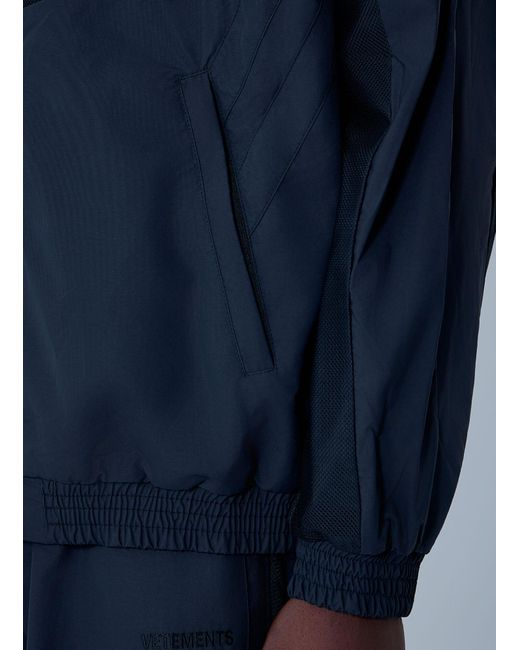 Vetements Blue Mesh Panel Track Jacket for men
