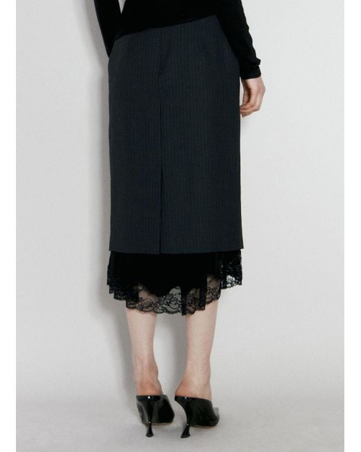 Balenciaga Black Lingerie Skirt