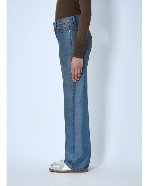 Our Legacy Blue Wide-Leg Denim Trousers
