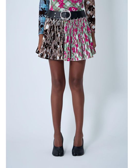 Chopova Lowena Multicolor Pixel Party Mini Carabiner Skirt