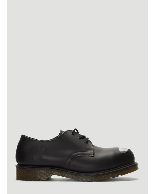 Raf Simons Black X Dr. Martens Exposed Steel Toe Shoes for men