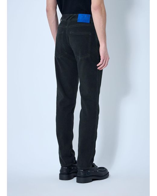 Burberry Blue Logo Patch Jeans for men